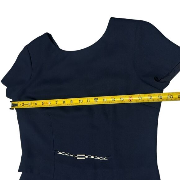 Vintage Navy Jumpsuit Dark Blue One Piece Liz Claiborne Dresses - Picture 6 of 9